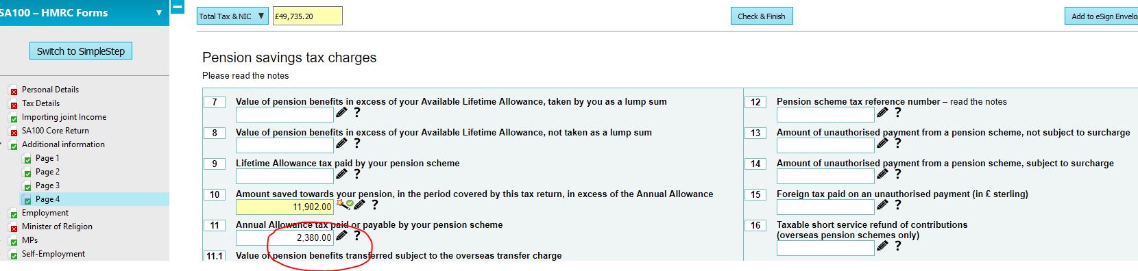 Scottish Taxpayer Pension Charge HMRC Special Case 33 Knowledge Base